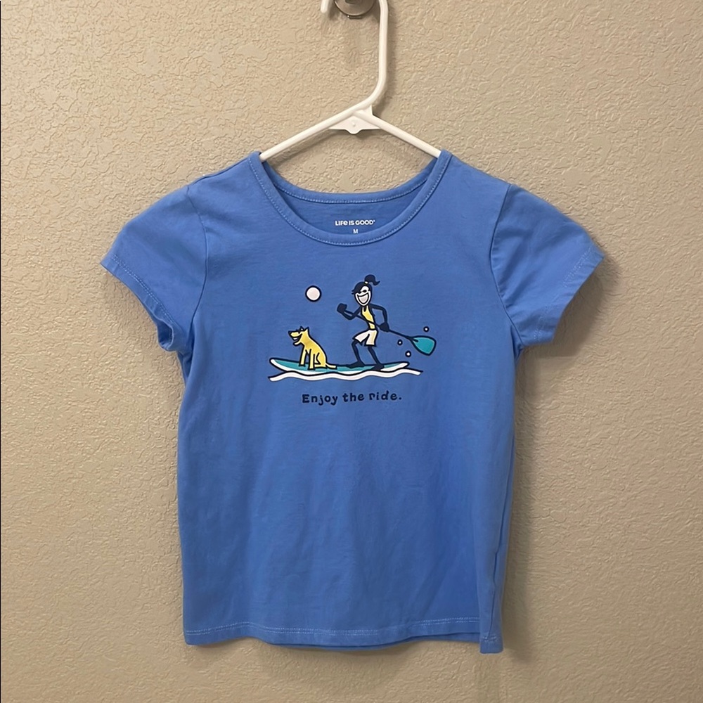 Life Is Good Enjoy The Ride Kids Short Sleeve Graphic Tee